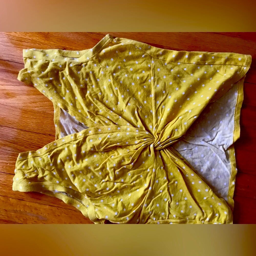 Yellow beach top cotton M Sisley brand